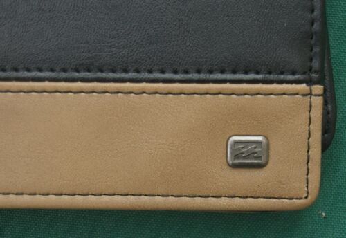 Neu Billabong Dimension Bi-Fold Herren 00153 schwarz Leder Herren Geldbörse RBCK-208 - Bild 2 von 5