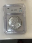 1887 morgan silver dollar ms63