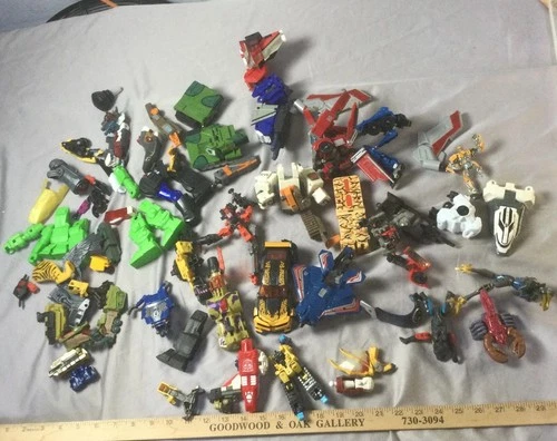 Vintage Transformers Figures Lot Hasbro Toy Mix 90s Y2K For Parts Or Repair