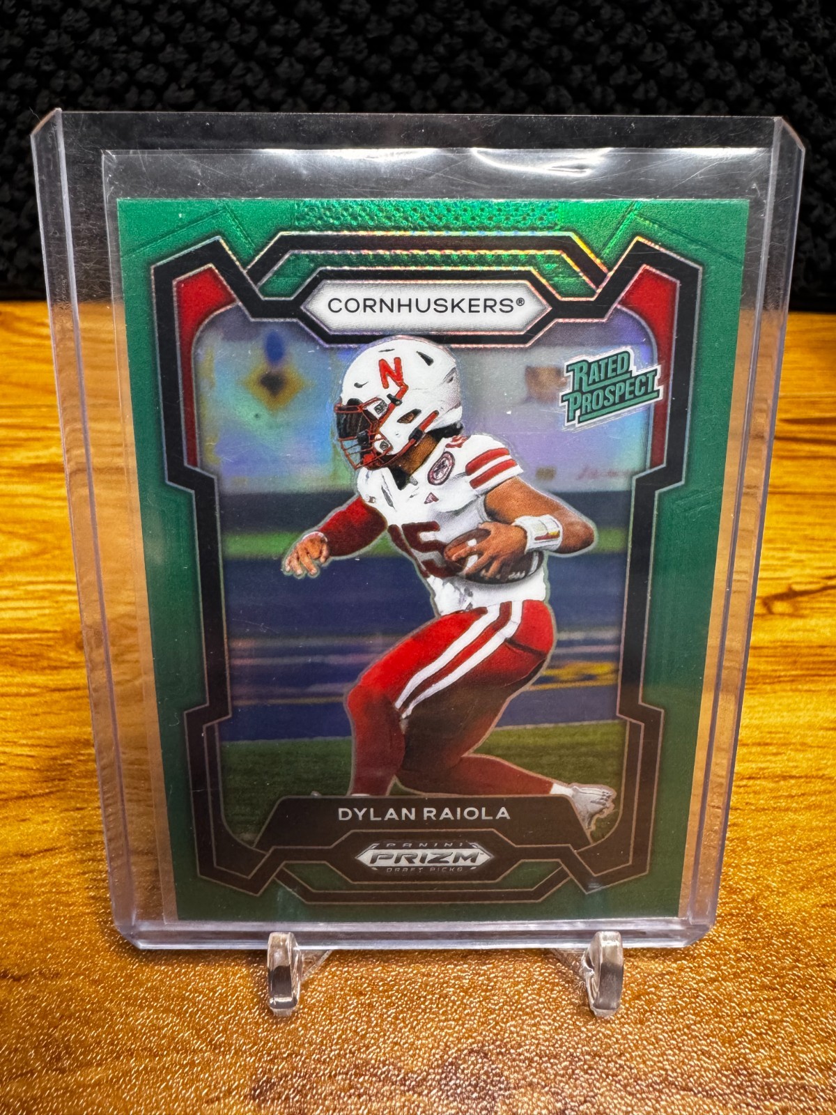 2024 Panini Prizm Draft Picks - Rated Prospect Dylan Raiola #194 Green Prizm RC