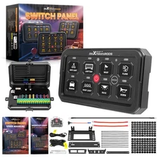 8 Button Touch Panel For Universal Car SUV 4x4 ATV UTV RGB Backlight Aluminum