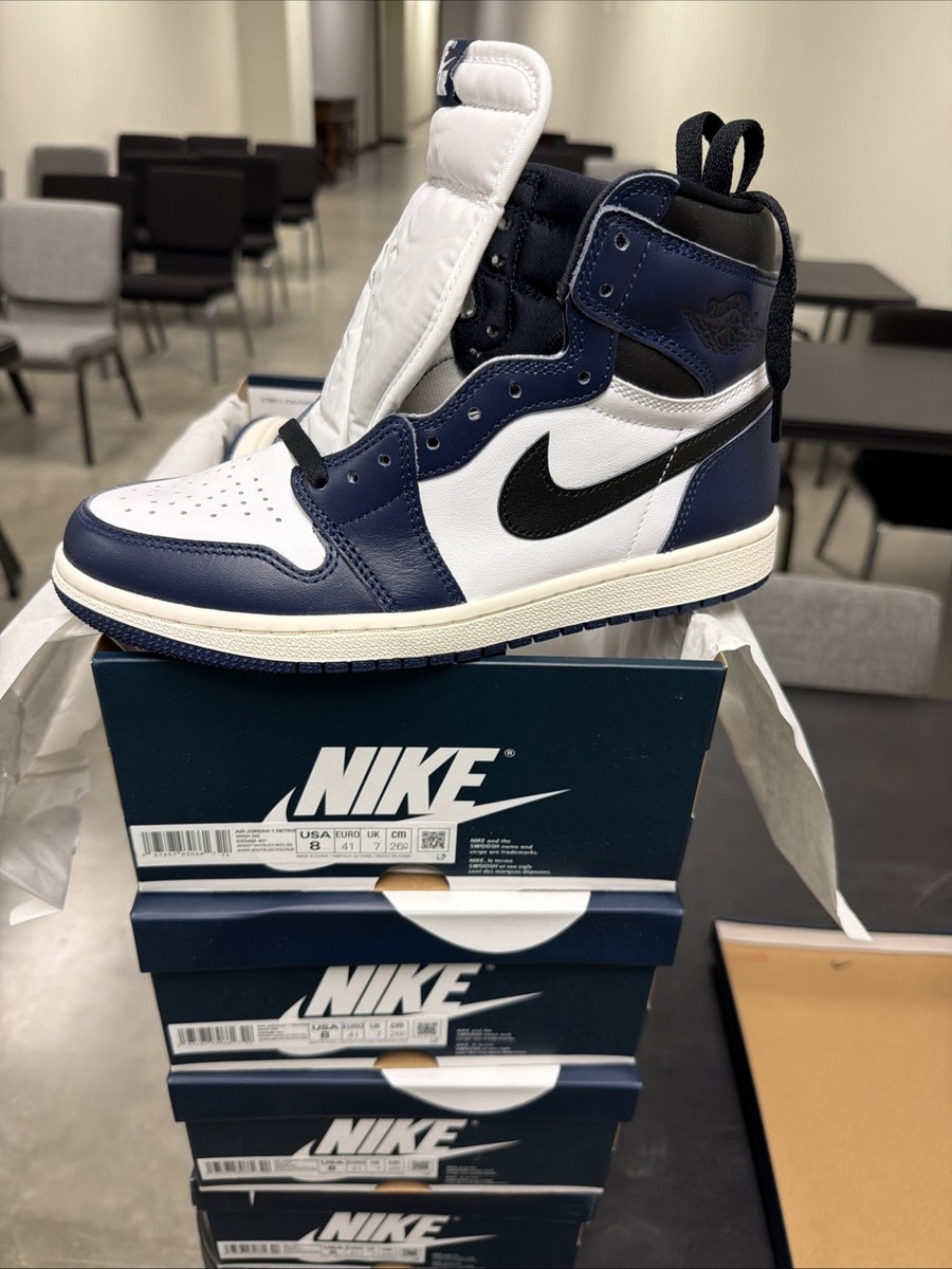 Nike Air Jordan 1 Retro High OG Midnight Navy Black White DZ5485