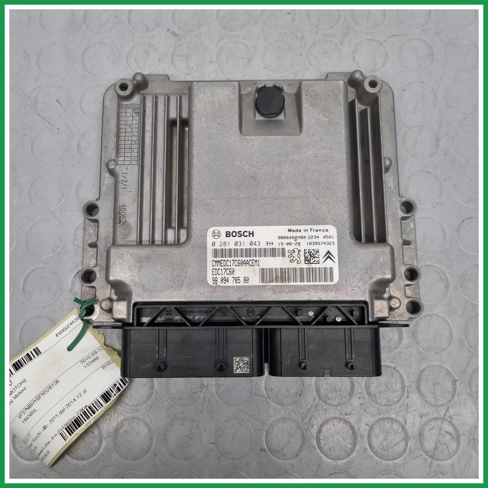 Centralina Iniezione Bosch 0281031043 Peugeot Partner Ranch III 9809478580 2014  - Immagine 2 di 4