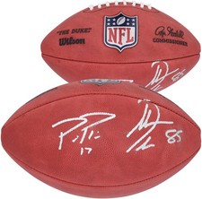 Philip Rivers & Antonio Gates San Diego Chargers Signed Duke Full Color Football