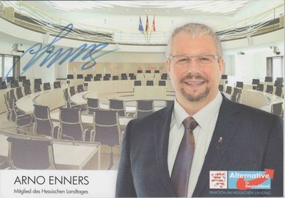 Original Autogramm Arno Enners AfD MdL /// Autograph signiert signed signee Enne