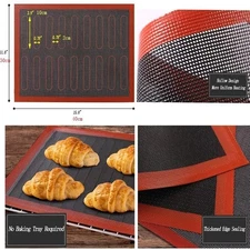 Silicone Baking Mat Nonstick Heat Resistant Oven Mats Toaster Liner Sheet