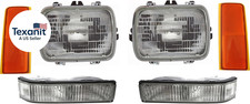 Driver, Passenger Side Headlights Assembly Kit for Chevrolet C1500 1988-1998 Hal