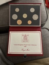 1987 Royal Mint Proof Set with original boxing and certificates