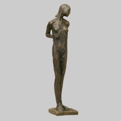 Skulptur KLEINE STEHENDE Bronze limitiert signiert KIENBERGER Akt nur 25 Exempl.