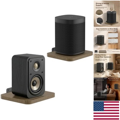 Versatile Wall Mounted Speaker Shelf for Compact Designs - Supports 7 lbs - 5.9''
