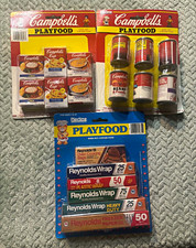 Vintage Playtime Campbell's Play Food Set w/ Reynolds Wrap Pretend Pantry Items