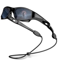 Kids Polarized Sports Sunglasses for Boys and Girls   UV400 Protection, Flexi...