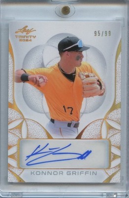 Konnor Griffin 2024 Leaf Trinity Auto Autograph Rookie Pittsburgh