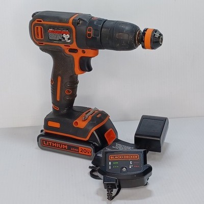 BLACK+DECKER 20V Max* Lithium Drill/Driver - BDCDD120 W/ Battery & Charger