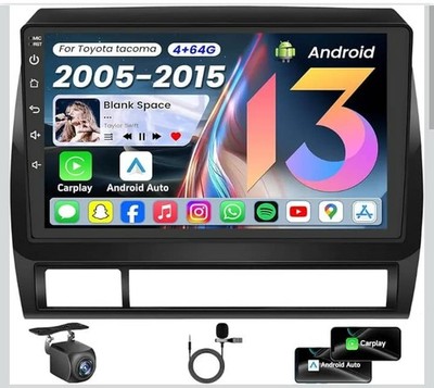 for Toyota Tacoma Car Radio 2005-2015: Android Stereo 4Core 2+32G Touchscreen Bl