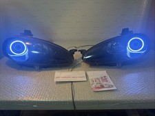 RARE! MX5 Miata 2000-2005 Facelift NB BLACKOUT HALO RING Genuine Headlights SET