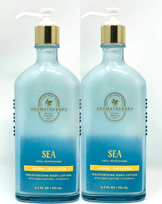 2 BATH & BODY WORKS AROMATHERAPY SEA SOUL REFRESHING MOISTURIZING LOTION NEW