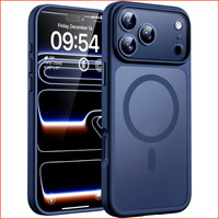 HandyhüLle FüR Iphone 17 Pro Max 6,9 Zoll Magsafe Kameraschutz StoßFest Tiefblau