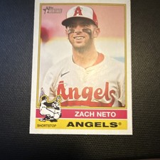 2025 Topps Heritage Zach Neto #396 Los Angeles Angels MLB Baseball Card