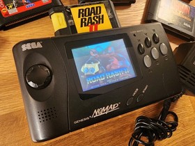 Sega Genesis Nomad Console With Games & AC Cord! Tested & Working!