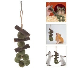 Hamster Teething Toy Wooden Chew Plaything Pet Chew Toy for Small Animals