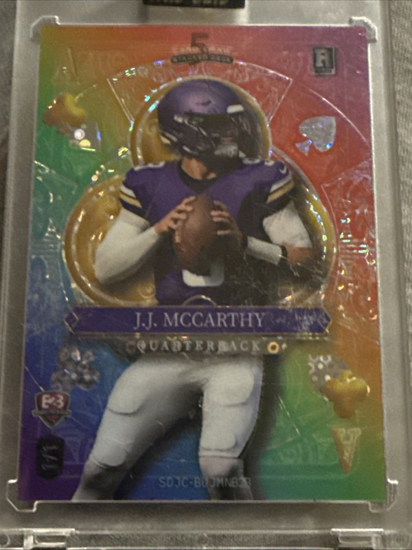 2026 Wild Card Rainbow J.J McCarthy & Bryce Underwood 1/1 Ace Of Clubs