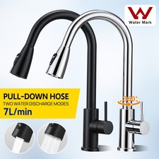 PORIYA Chrome WELS Kitchen Mixer Tap Pull Out 2-Mode Spray Laundry Sink Faucet