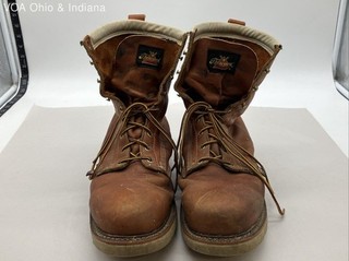 Thorogood American Heritage Round Toe Tobacco Leather Work Boots Size 13 D