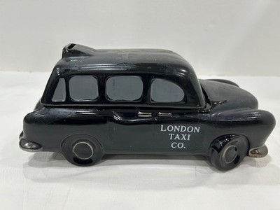 LONDON TAXI COMPANY, CERAMIC BANK, 2 PIECES, TOP & BOTTOM, RARE