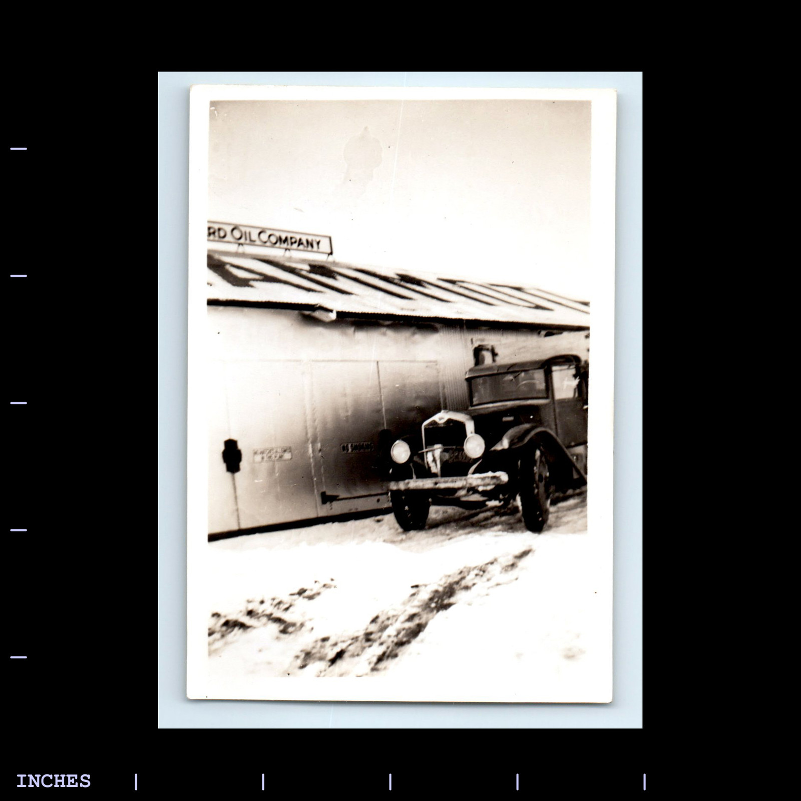 Old Vintage Photo STANDARD OIL COMPANY CLASSIC CAR MAMMOTH CALIFORNIA