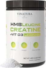 HMB Leucine Creatine Powder - 5g Creatine Monohydrate SHIPS NOW