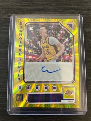 Colin Castleton Yellow Laser #SS-COL 2023 Panini Donruss Signature Series #'d/25