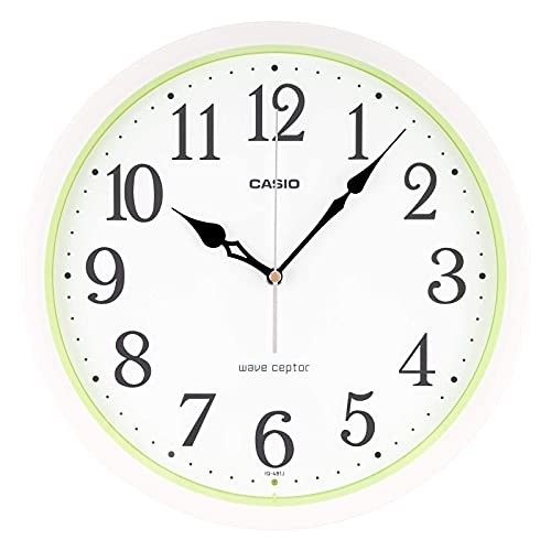 Casio Radio Wall Clock IQ-481J-7JF Analog Silent Sweep White