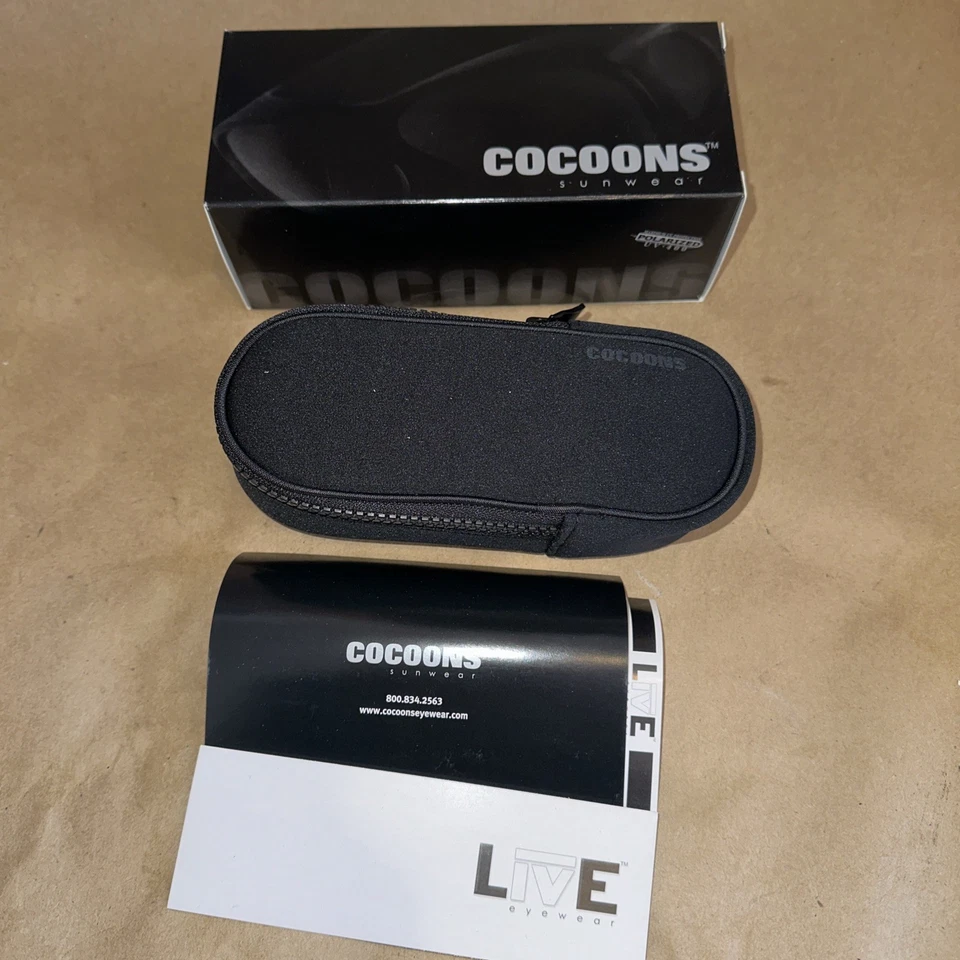 Gafas de sol polarizadas grandes negras/amarillas Cocoons C302Y Foto 3 de 4