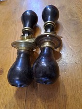 Antique Ebony Door Handles suitable for mortice lock