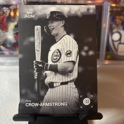 Topps 2025 Black & White Pete Crow-Armstrong #007 Chicago Cubs Base