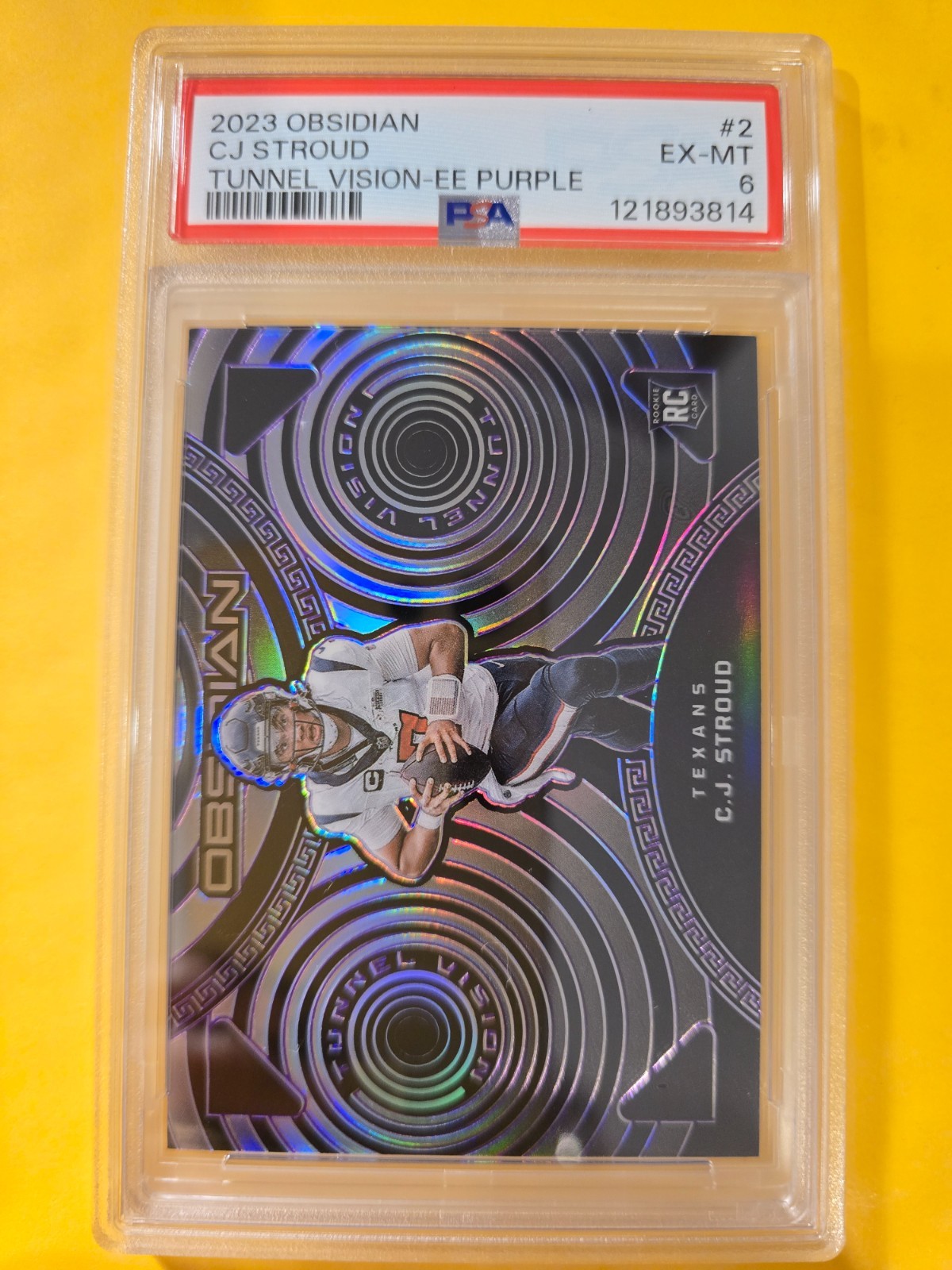 2023 Panini Obsidian - C.J. Stroud #2 Electric Etch Purple /75 (RC)