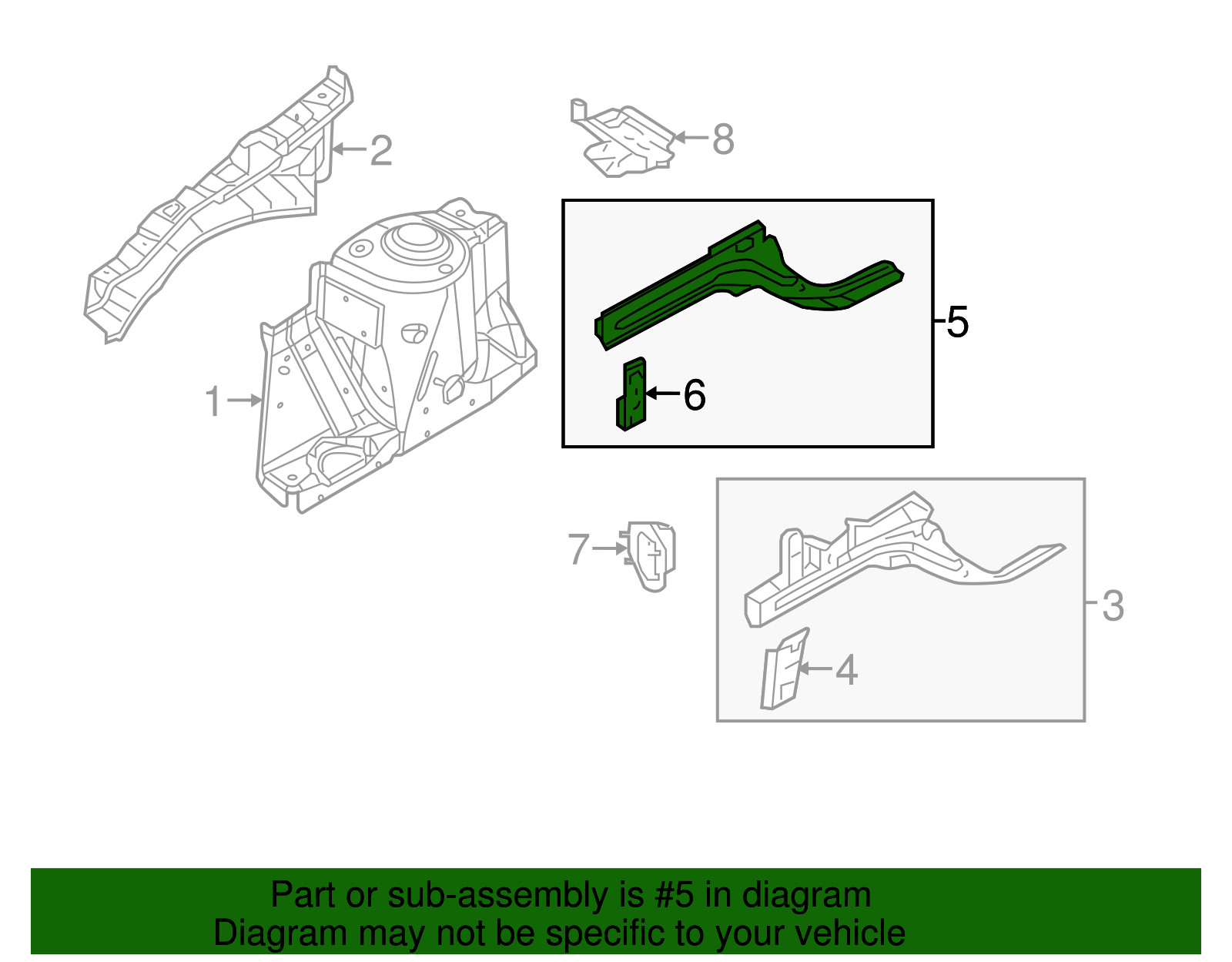 Genuine Nissan Outer Rail G5130-3ANMA