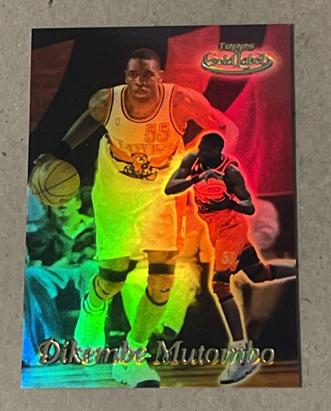 1999-00 Topps Gold Label #37 Dikembe Mutombo