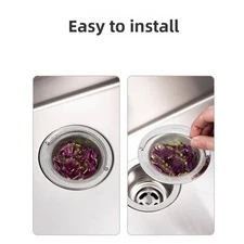 Four Pack Kitchen Sink Strainers Stainless Steel Filters for Smooth Drainage