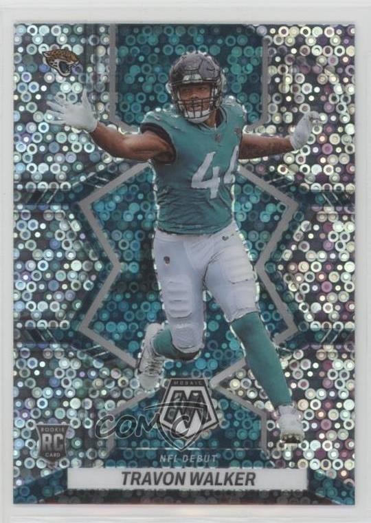 2022 Panini Mosaic NFL Debut No Huddle Silver Prizm Travon Walker Rookie RC 19lw