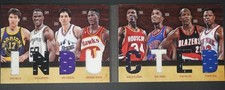 2011-12 Panini Preferred Ewing Mullin Drexler +5 Inducted Jersey Book /99 DA315
