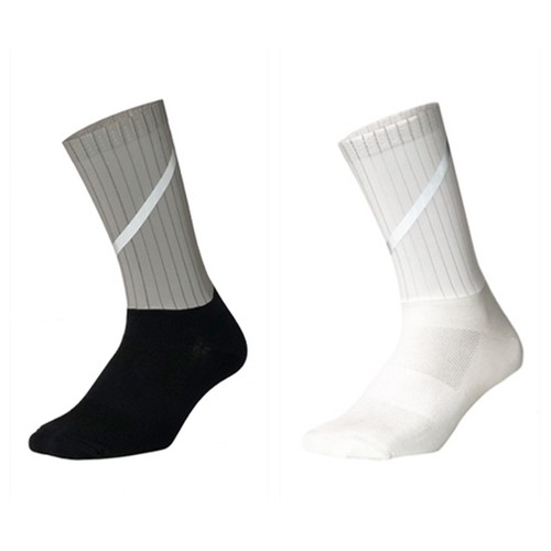 Reflective Road Cycling Socks Bicycle Bike Riding Sports Athletic Socks XC Grey - Picture 65 of 200