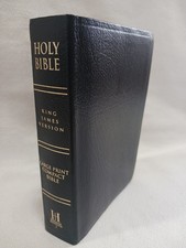 Compact Holy Bible King James Version KJV Gold Gilt Pages VG Cond