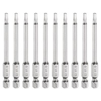"10 StüCk Flache Sechskant-Bits 3Mm (H3) FüR 1/4\" Sechskant 3\" Magnetisch"