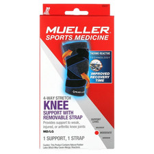 Mueller Sports Medicine 4-Way Stretch Knee Support MD/LG 1 Support 1 Strap