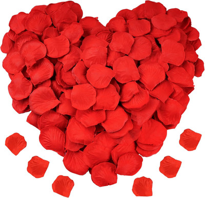 1200 PCS Artificial Silk Rose Petals Decoration for Romantic Night, Wedding, Ev