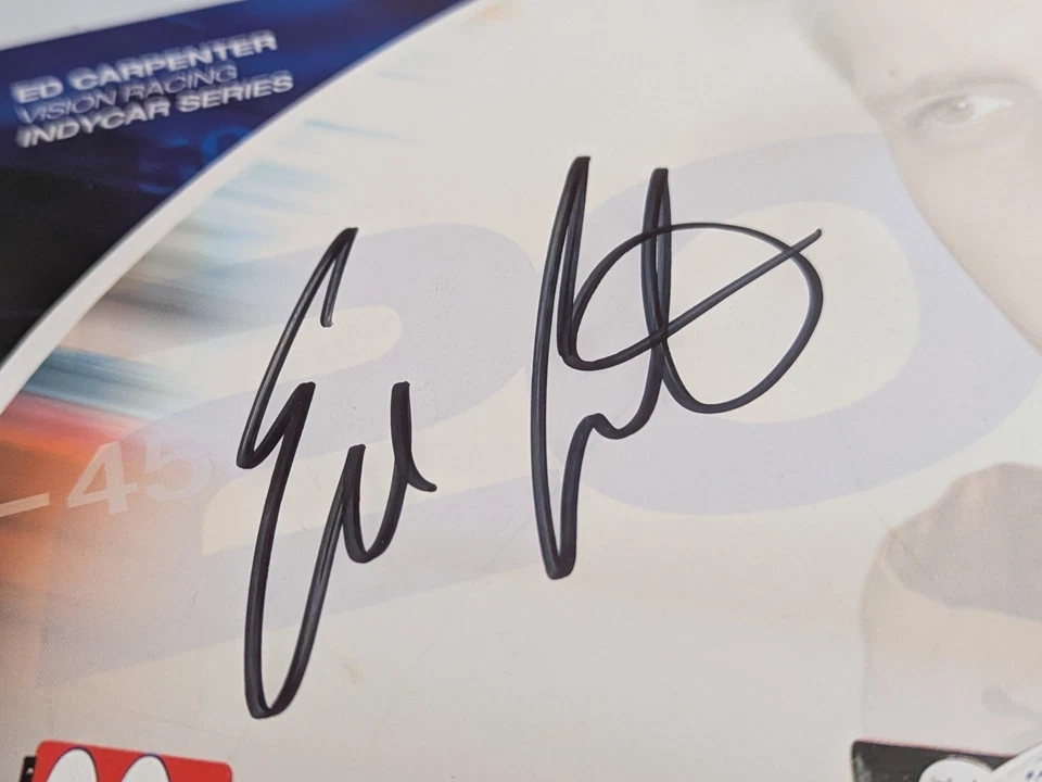 Ed Carpenter #20 Indy 500 Racing Vision Autographed 8" x 10" Photo Print - Image 2 of 4