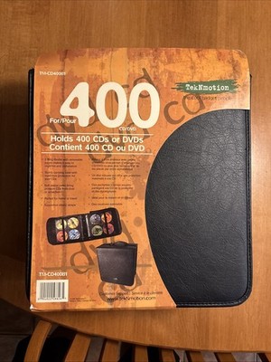 TekNmotion TM-CD400B1 400 CD/DVD 3 Ring Binder Carrying Case