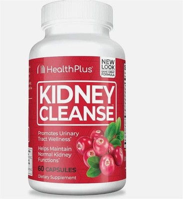Health Plus Kidney Cleanse, 60 Capsules, 30 Servings - PACKAGING MAY VARY 2/2028